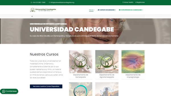 Institución de educación online y a distancia. Su casa de Altos Estudios en Homeopatía y Terapéuticas para el Enriquecimiento de la Conciencia Humana